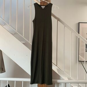 Ribbed bodycon tank dress